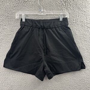 Lululemon Cinchable Waist High Rise Woven Shorts 3.5" Black Athletic Women XXS